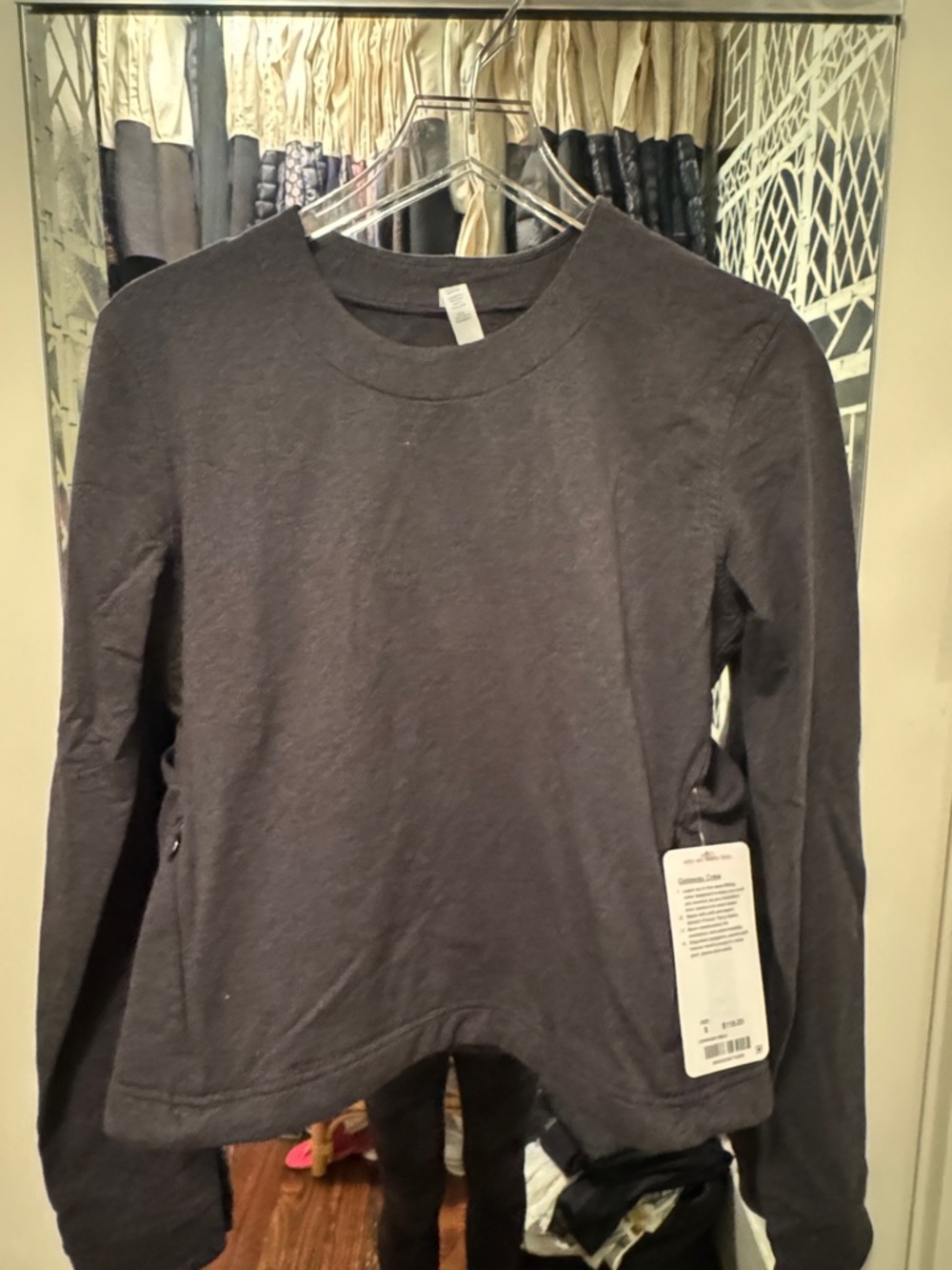 Charcoal Long-Sleeve Crewneck Sweatshirt